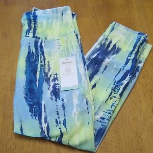 Tie dye yoga 3/4 length pants